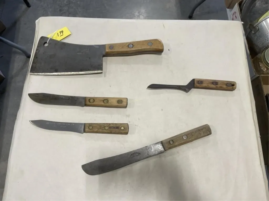 Antique Kitchen Knives & Cleaver