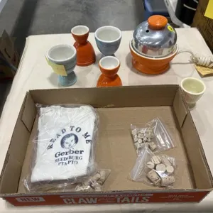 Hanscraft Fiesta Double Egg Cups, Corks, etc