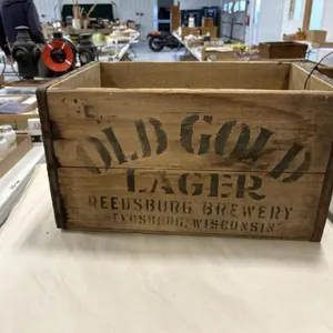 Reedsburg Brewery Old Gold Lager Wood Crate