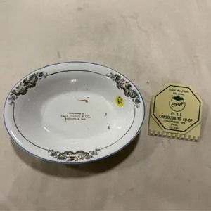 Loganville WI Advertisement Clip & Bowl