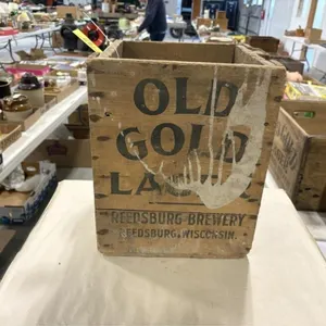 Reedsburg Brewery Old Gold Lager Wood Crate
