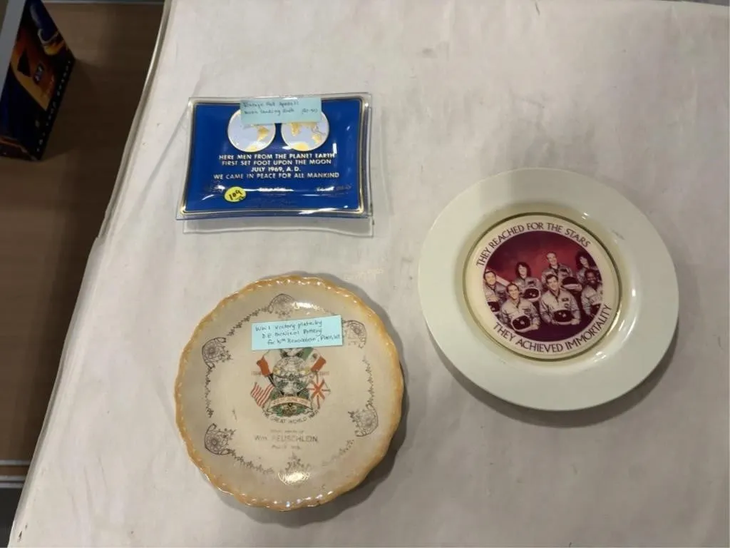 Apollo 11, Challenger & WWI Plates