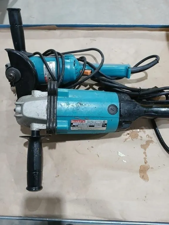 2 corded Makita Angle grinders, models GA7910 &
