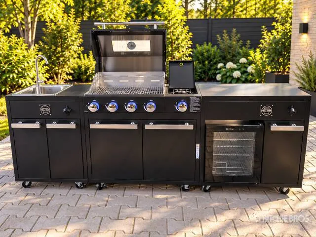 GRILL-UNION BLACK-POWDER Outdoor-Kitchen-Grillstation