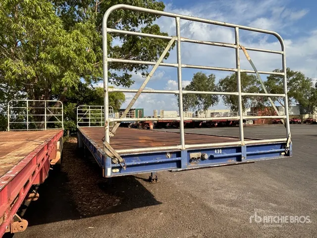2012 Topstart Trailers Tri/A 13.2 m - 22.5 m Extendable Flatbed Trailer