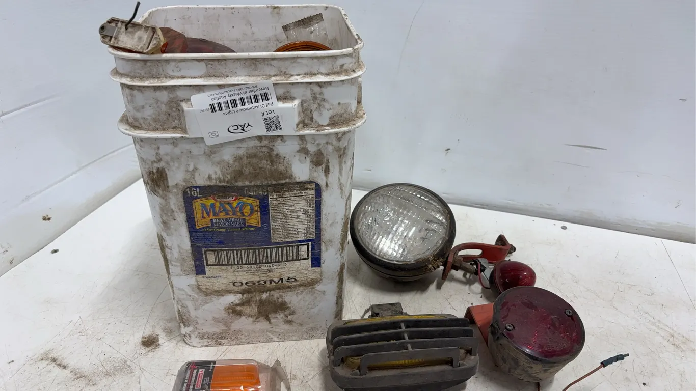 Pail Of Automotive Lights