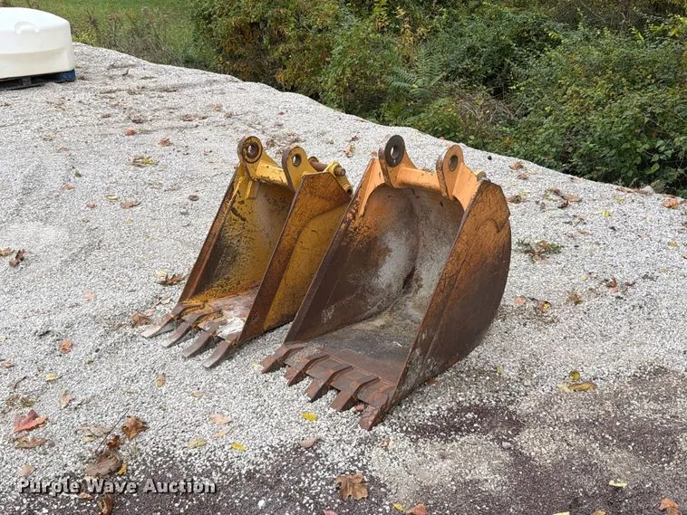 (2) backhoe buckets