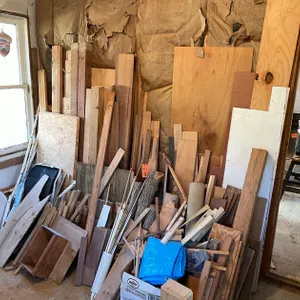 Assortment of Scrap Wood and Wood Working Cut-Offs
