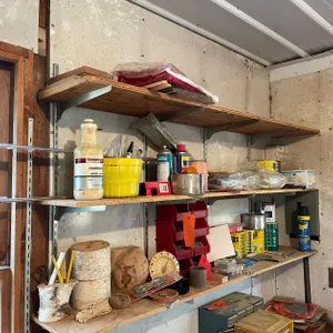 (2) Shelves of Assorted Shop Contents
