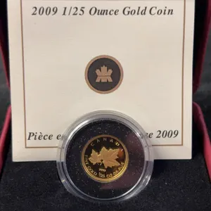2009 RCM 50c Red Maple Pure Gold Proof Coin