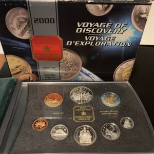 2000 RCM Proof Set Canada Loon Discovery Bear 66.46g silver