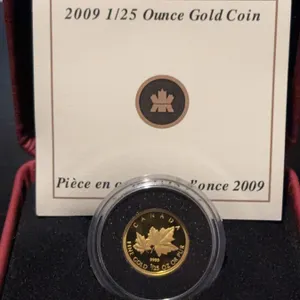 2009 RCM 50c Gold Red Maple 1.27g Proof Coin