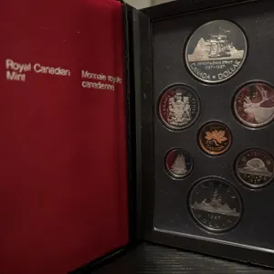 1987 RCM Proof Set John Davis Silver/Base Coins