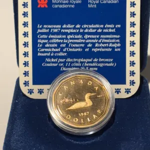 1987 Royal Canadian Mint Loon Dollar Proof