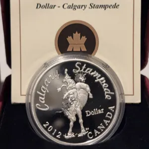 2012 RCM $1 Calgary Stampede Silver Dollar Proof