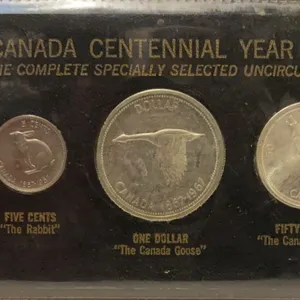 1967 RCM Silver Canada Centennial Coin Set