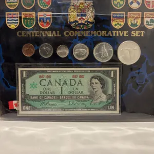 1967 Canadian Centennial Silver Coin & Banknote Set
