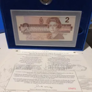 1996 Canada $2 Coin & Banknote Set With COA