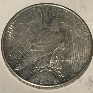 1922 U.S. Peace Silver Dollar, 90% Silver, 26.73g