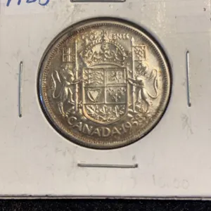 1958 Canada 50 Cents Silver Coin