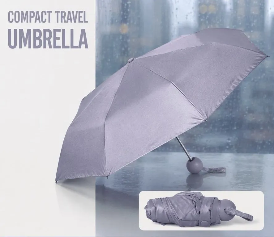 NEW LAVENDER COMPACT TRAVEL UMBRELLA