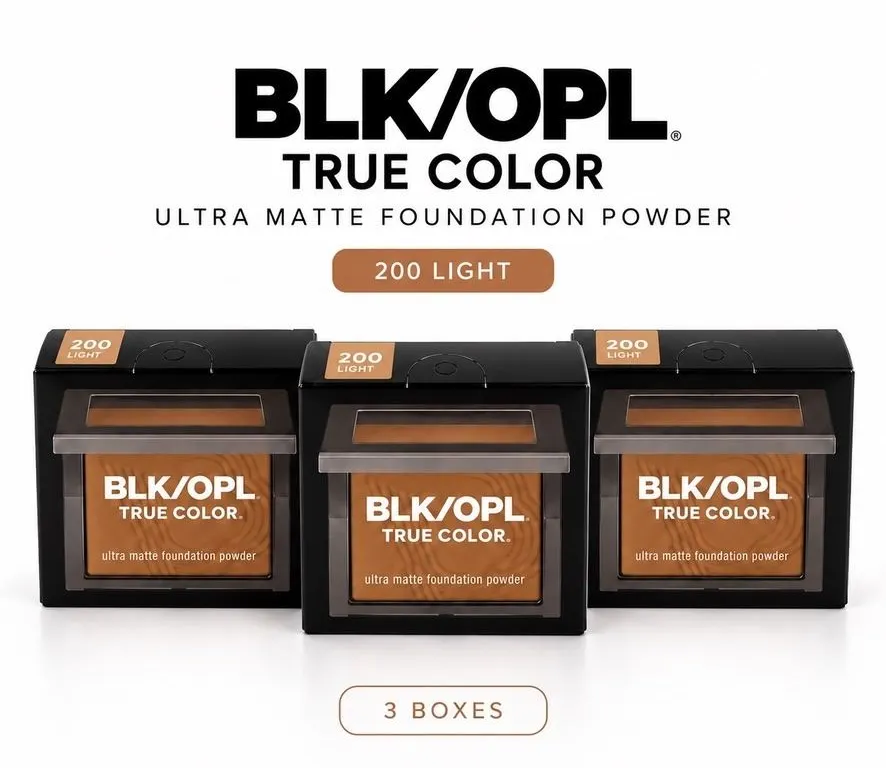 3 BLK/OPL ULTRA MATTE POWDER 200 LIGHT