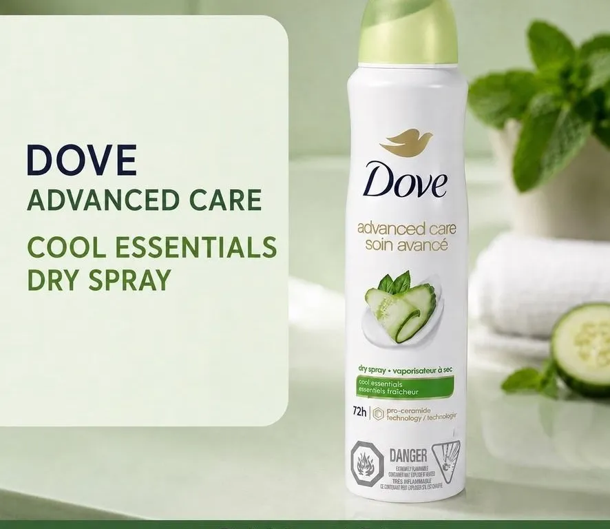 DOVE ADVANCED CARE DRY SPRAY COOL ESSENTIALS 107G