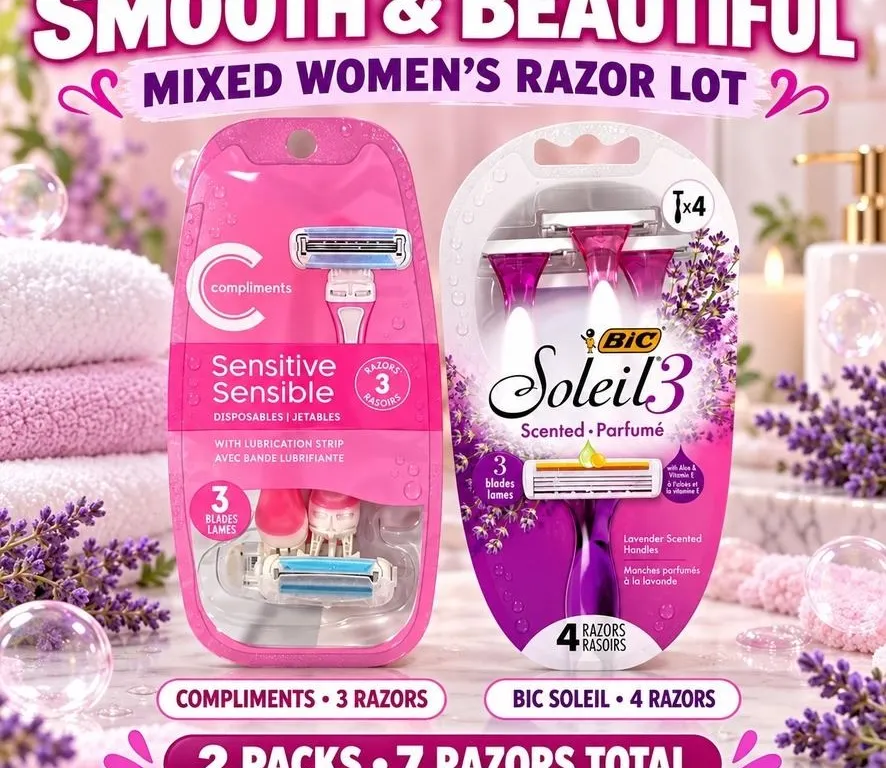 7 WOMENS RAZORS COMPLIMENTS & BIC SOLEIL