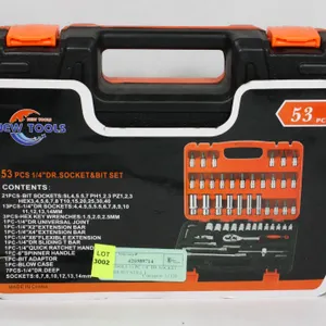 NEW TOOLS 53 PC 1/4" DR.SOCKET AND BIT SET STILL I