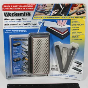 NEW WORKSMITH SHARPENING TOOL SET WITH REAL DIAMON