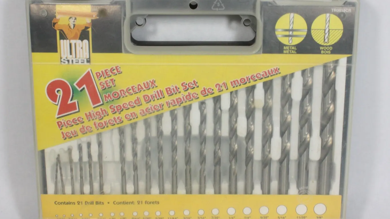 ALMOST COMPLETED 21 PC HIGH SPEED DRILL BIT SET