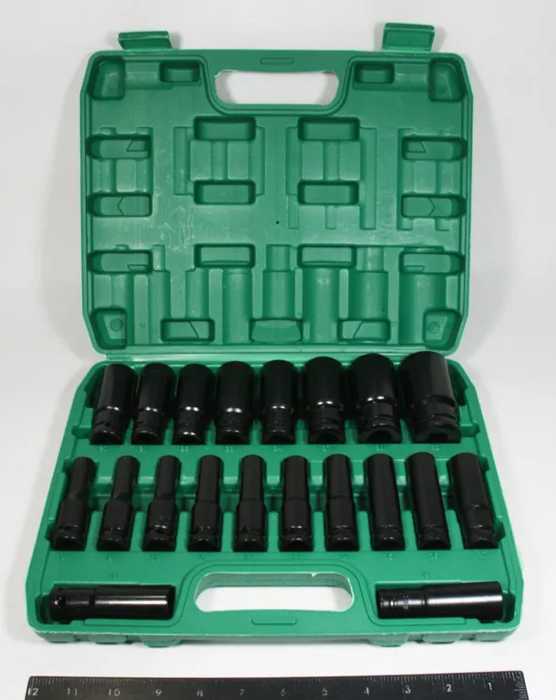 NEW GENERIC 20PC HEAVY DUTY DEEP SOCKET SET