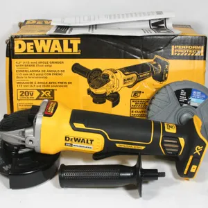 NEW DEWALT 20V 4.5" ANGLE GRINDER WITH BRAKE STIL