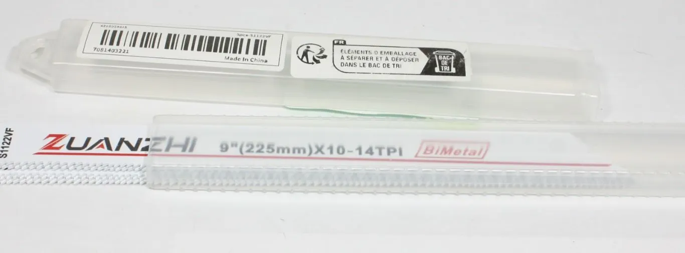 NEW SMALL CONTAINER OF SAWZALL BLADES