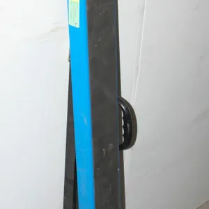 BLUE AND BLACK MASTERCRAFT FOLD UP METAL SAWHORSE