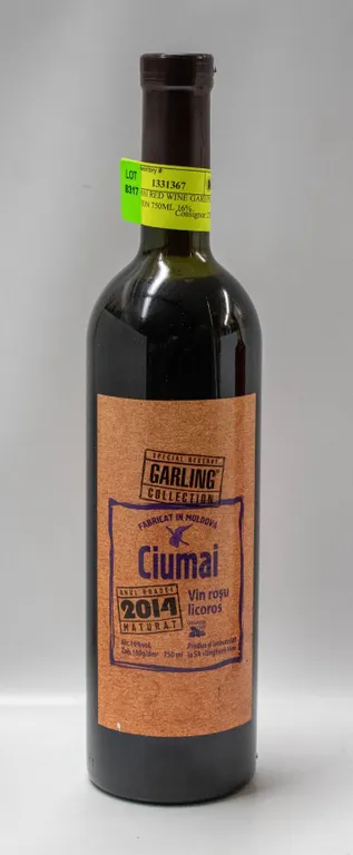 2014 CIAMAI RED WINE GARLING COLLECTION 750ML 16%