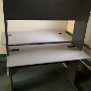 Modern Desk Set with Hutch & 2 File Units