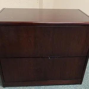 Mahogany Wood File Cabinet