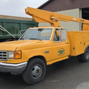 1990 Ford F-350 Utility Truck with Bucket Lift