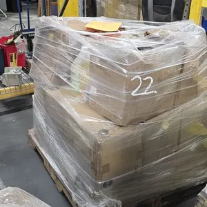 Pallet of Chemicals and Garbage Bags