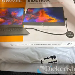 Lot of (3) Sidetrak Swivel Portable Monitors