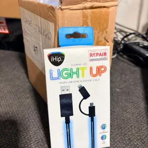 Lot of (9) iHip Flowing LED Light Up Micro USB Sync & Charge Cable