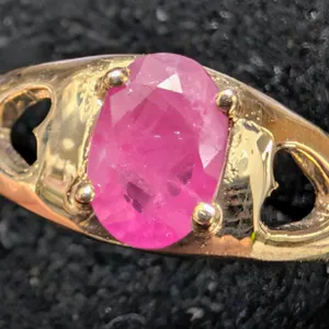 10K(1.46G), RUBY (0.6CT)RING, SIZE 5, APPRAISED INSURANCE VALUE $1000