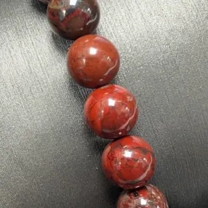 RED JASPER 8-8.5MM BRACELET FLEXIBLE