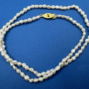 Vintage Delicate White Seed Pearl Necklace