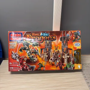 Mega Bloks Fire and Ice Dragons #9889 PORTAL OF FIRE SEALED