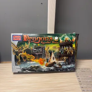 Mega Bloks Dragons Krystal Wars Marauders Cliff 9885 (Box opened, Sealed bag inside)