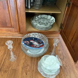 Crystal Serving Ware Lot