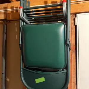 Green Metal Folding Chairs