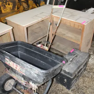 Agri-Fab Spreader, Tiller & Toolbox
